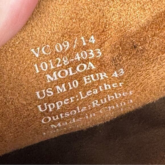 OLUKAI / Moloa black waxed leather slip on loafer shoes / 10 - Picture 8 of 10